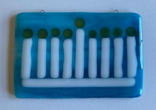 Hanukkah Menorah5 x 3 1/4 inches